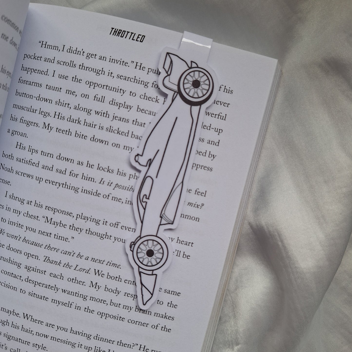 Racing Car Outline Magnetic Bookmarks