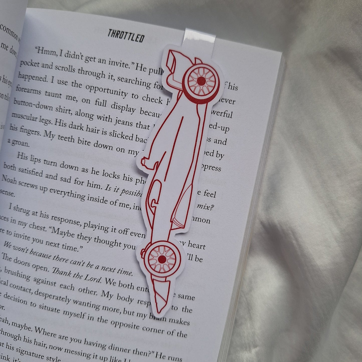 Racing Car Outline Magnetic Bookmarks