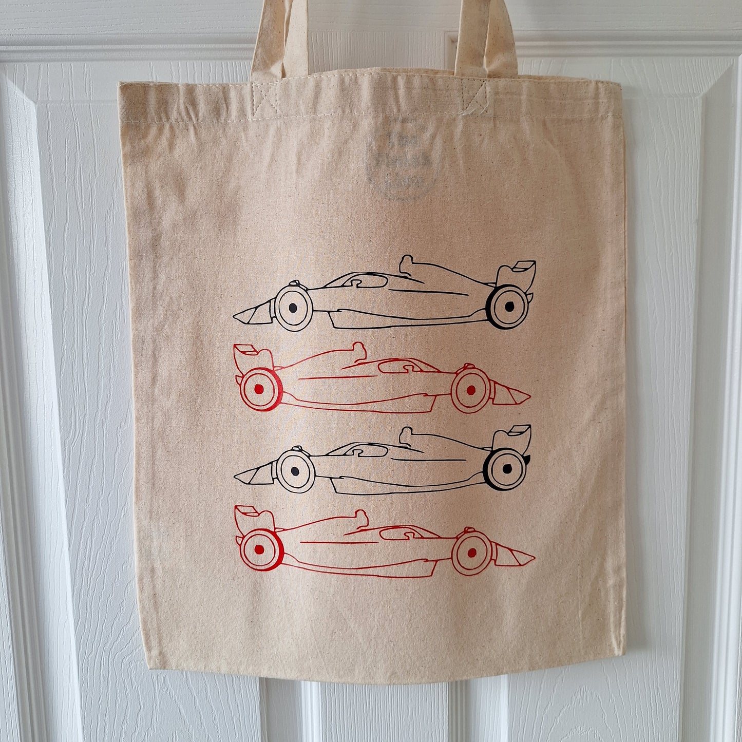 Racing Car Outline Tote Bag