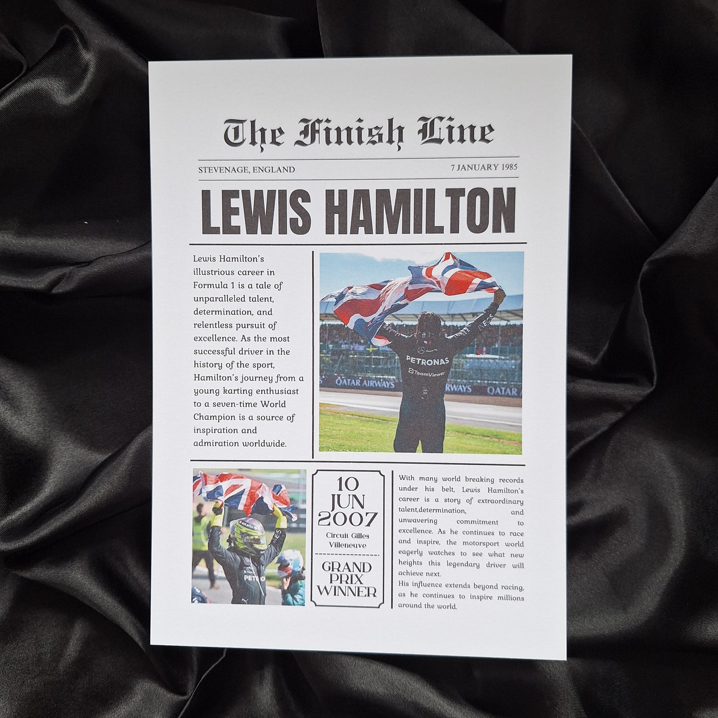 Lewis Hamilton News Article Print