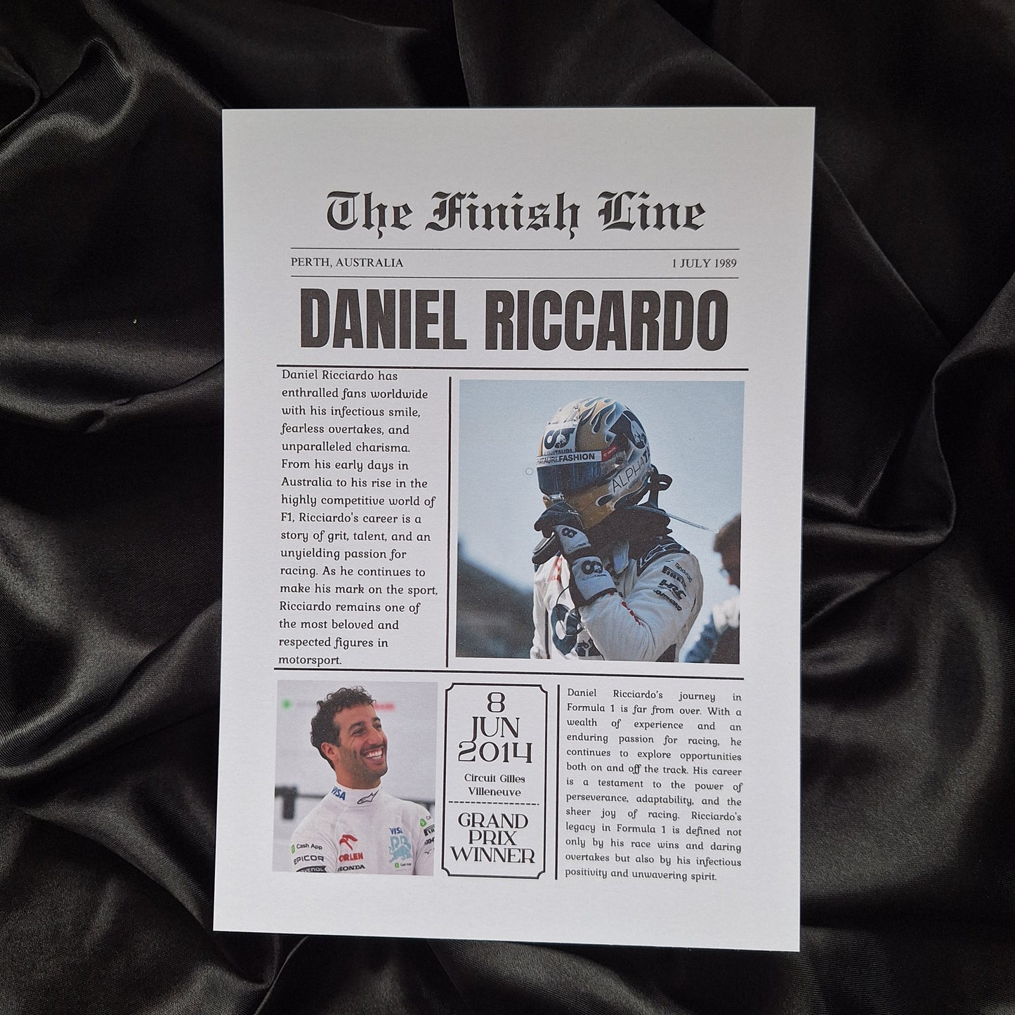 Daniel Riccardo News Article Print