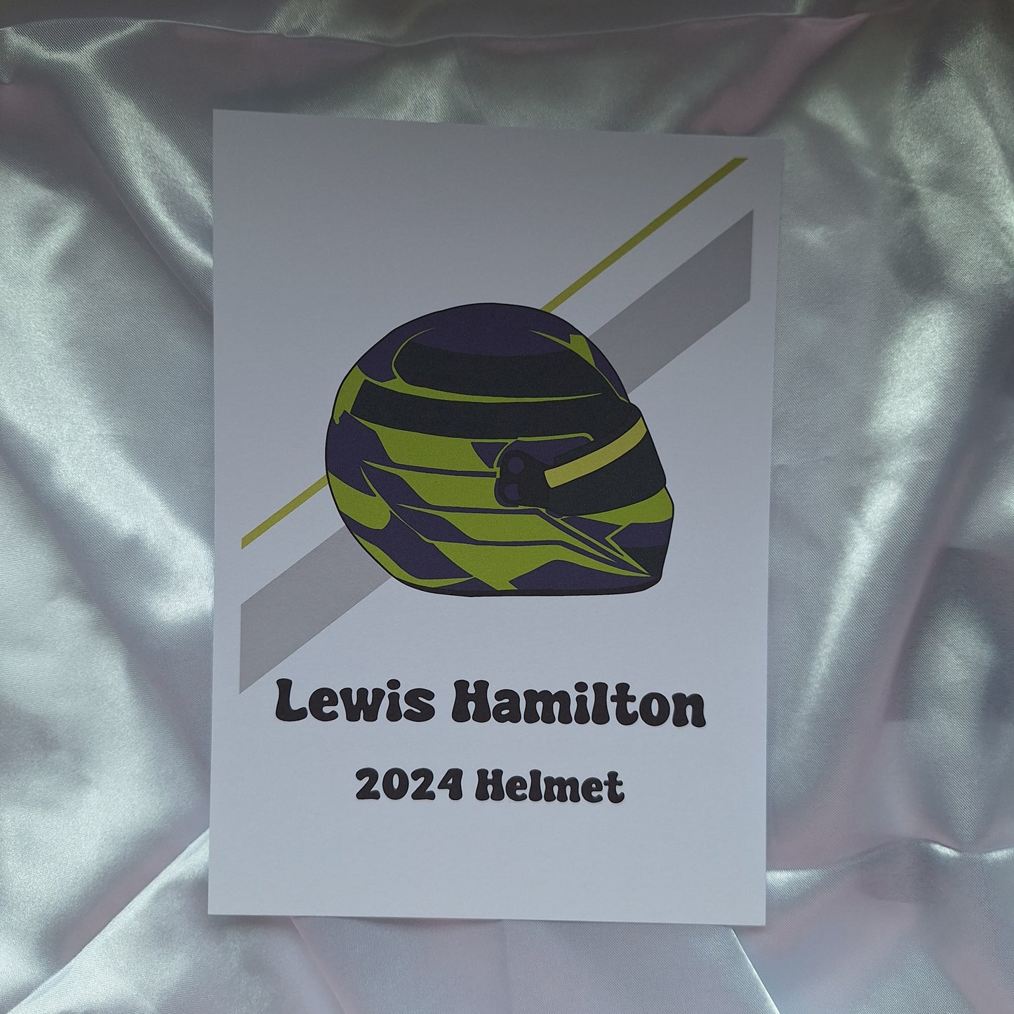 Lewis Hamilton 2024 Helmet Print