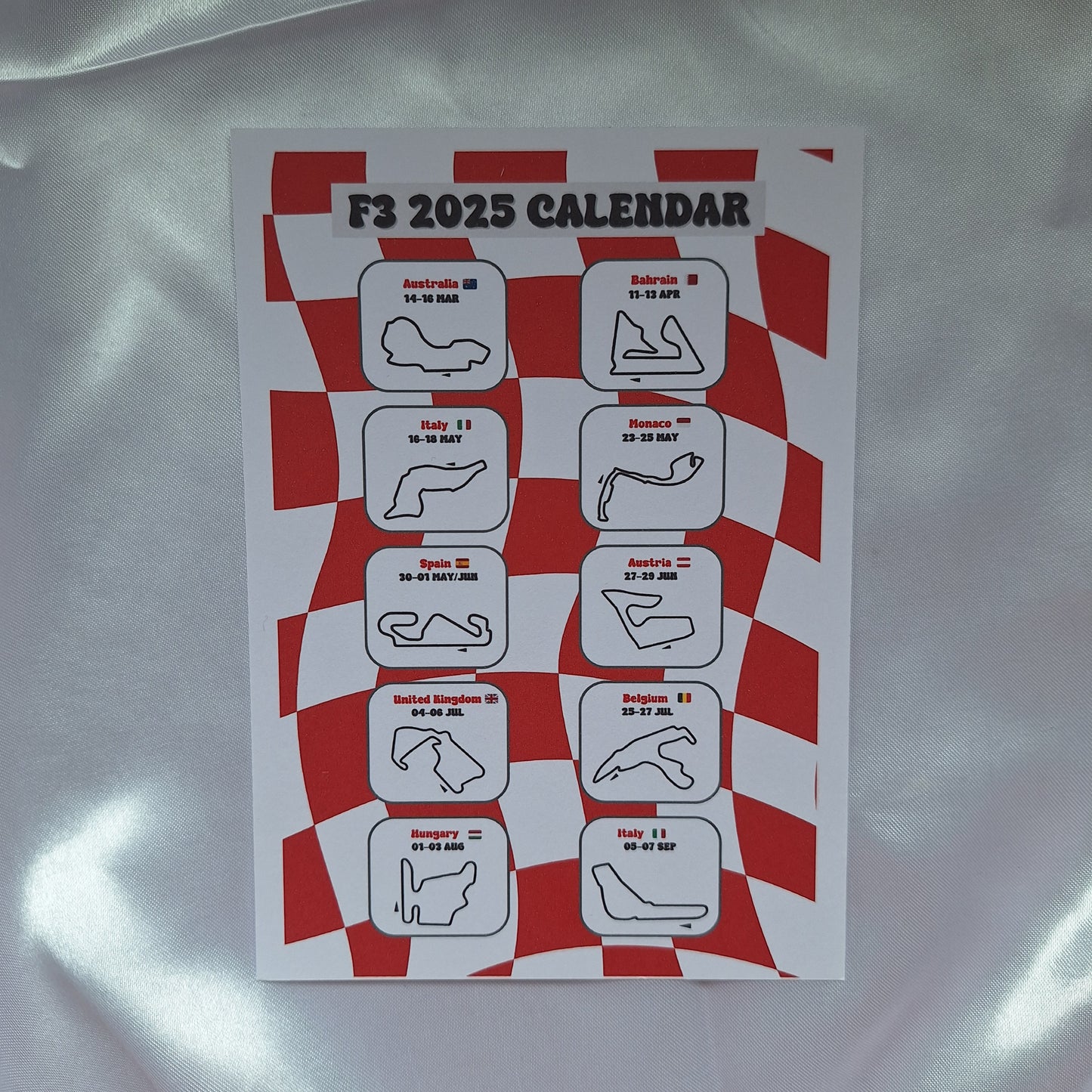 2025 F3 Calendar