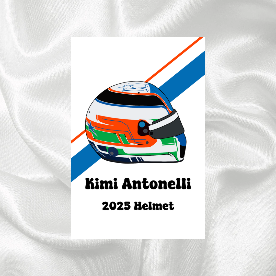 Kimi Antonelli 2025 Helmet Print