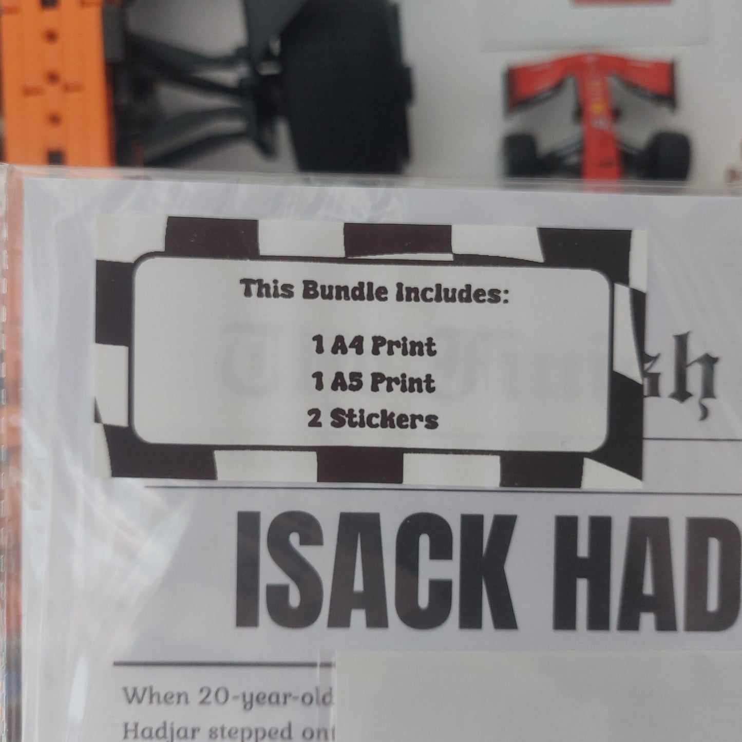 Isack Hadjar 2025 Print & Sticker Bundle