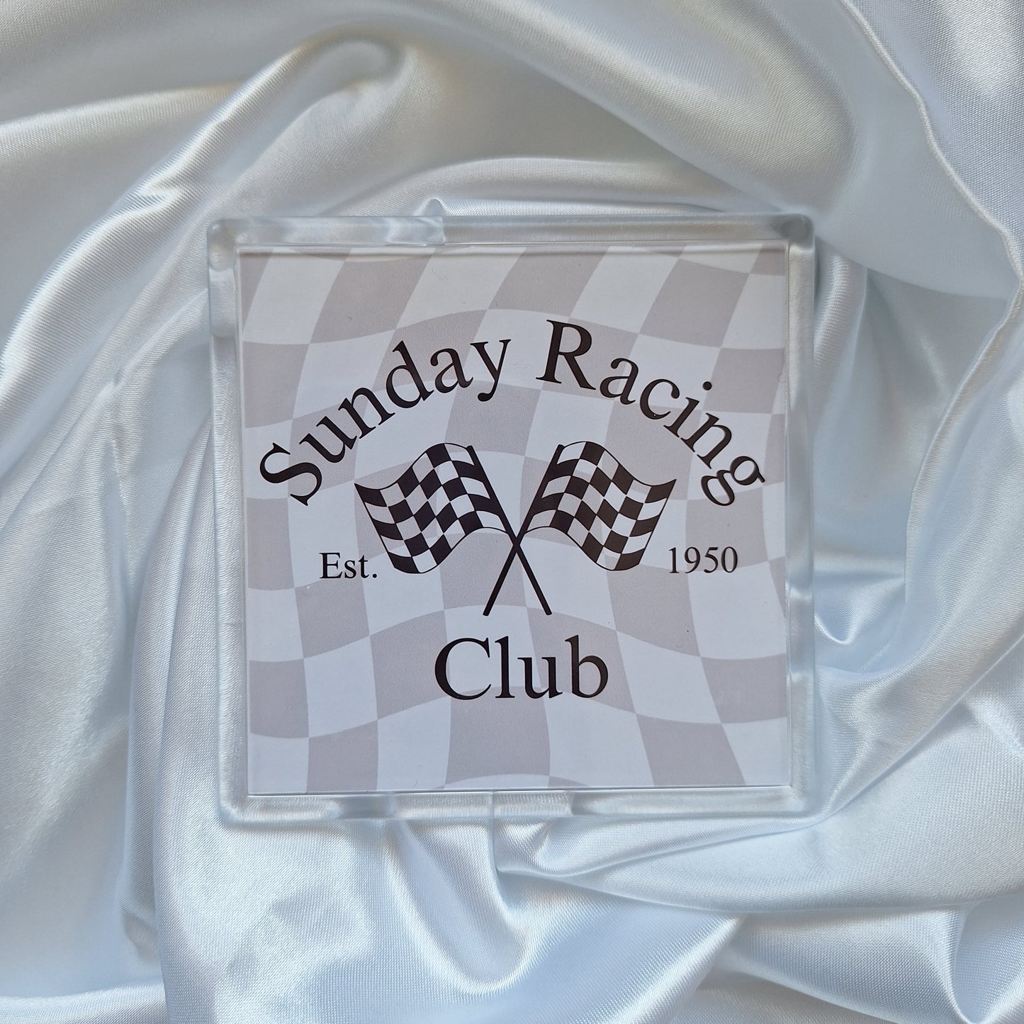 Sunday Racing Plastic Coaster
