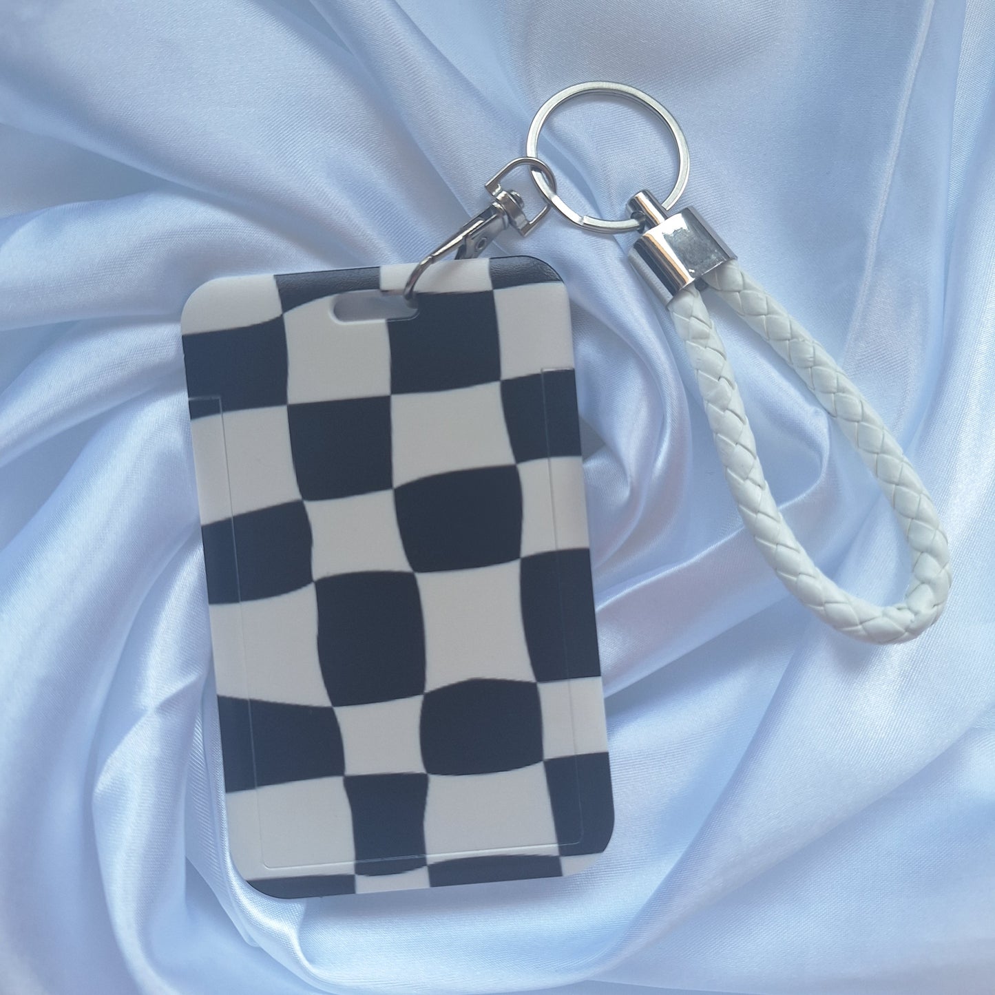 Checkered ID Holder