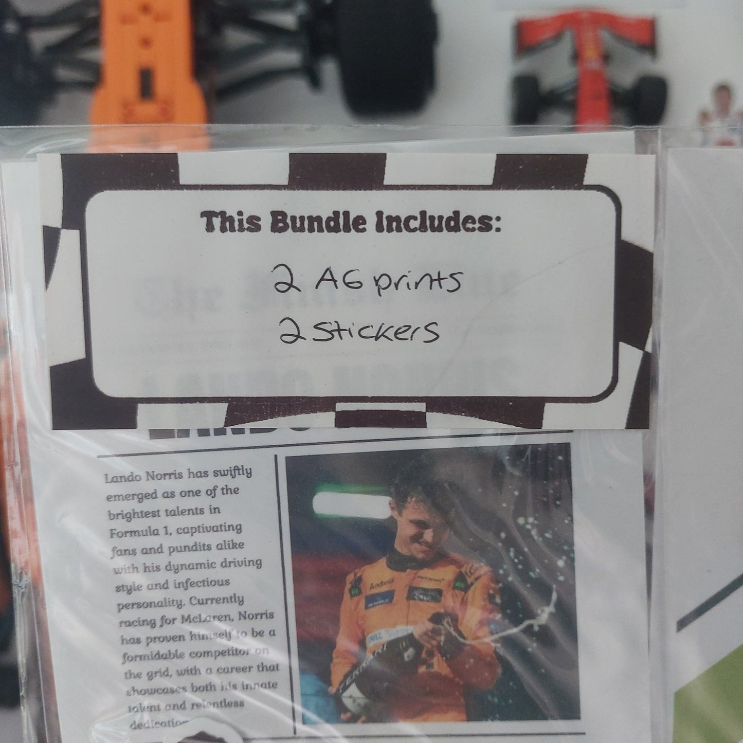 Lando Norris 2025 Print & Stickers Bundle