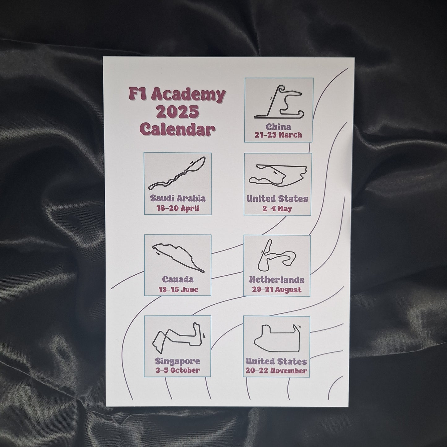 F1 Academy 2025 Calendar