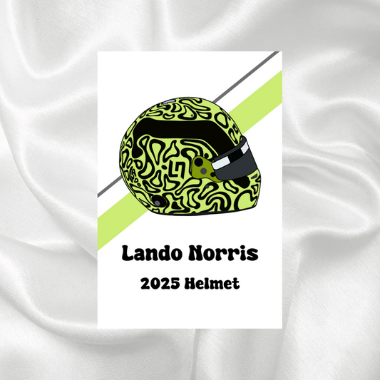 Lando Norris 2025 Helmet Print
