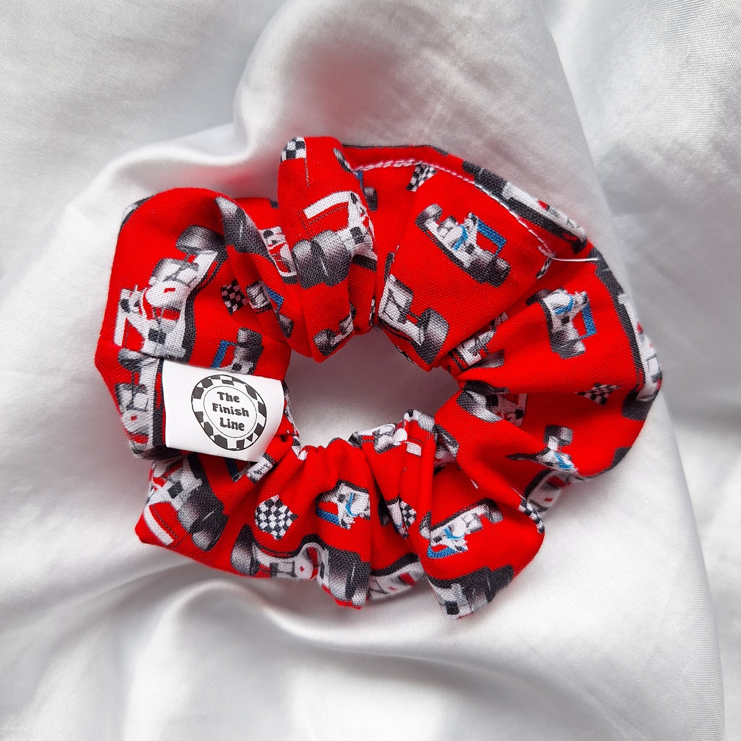 Red Race Car Scrunchie