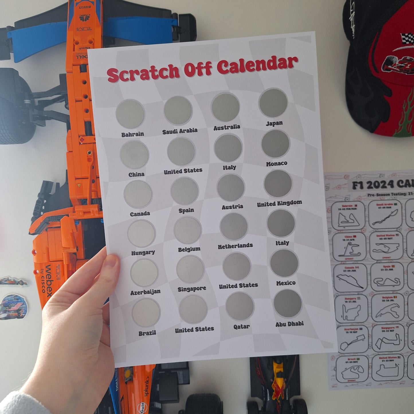 2024 Scratch Off F1 Calendar