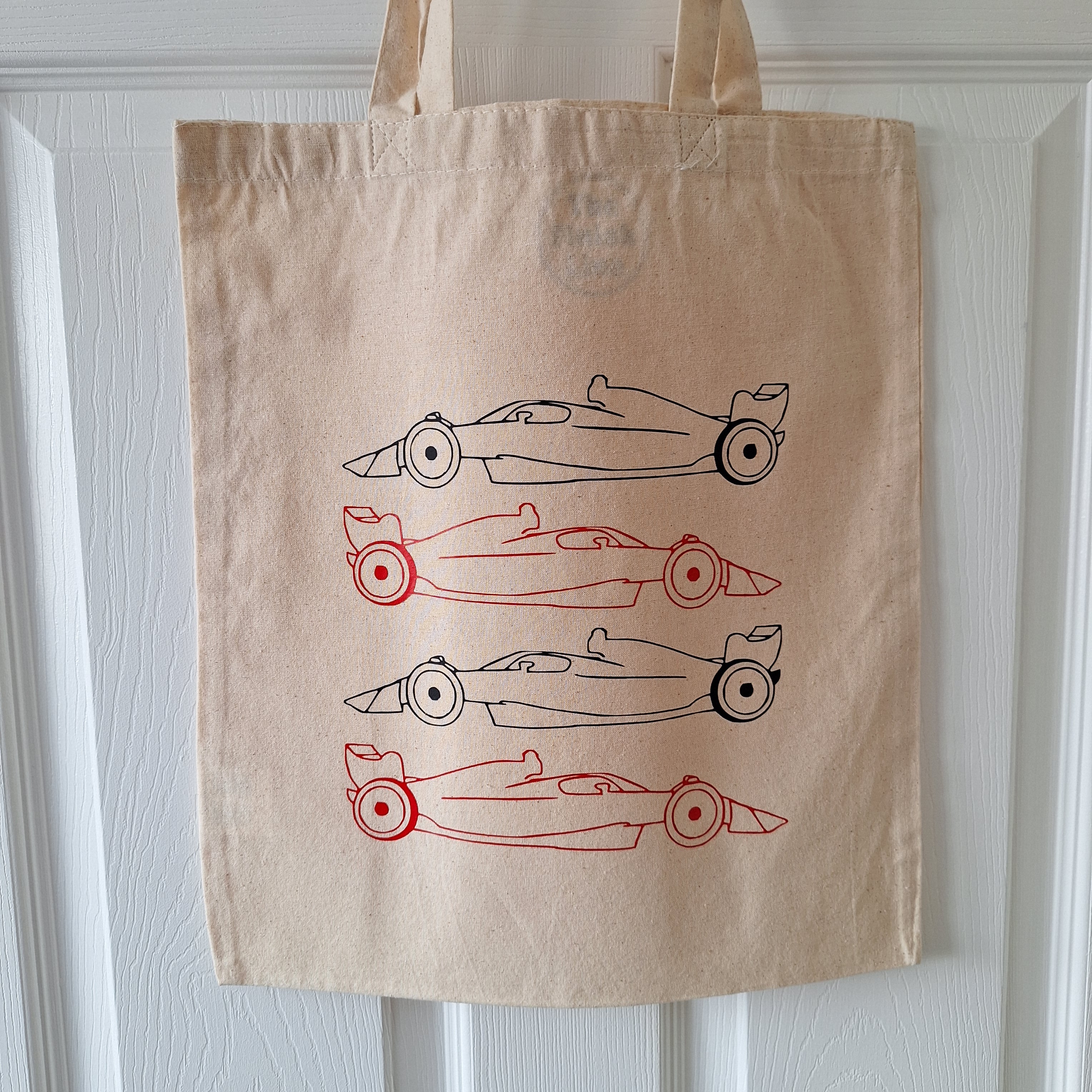 Tote Racing Paper Racing Car Outline Tote Bag – The Finish Line