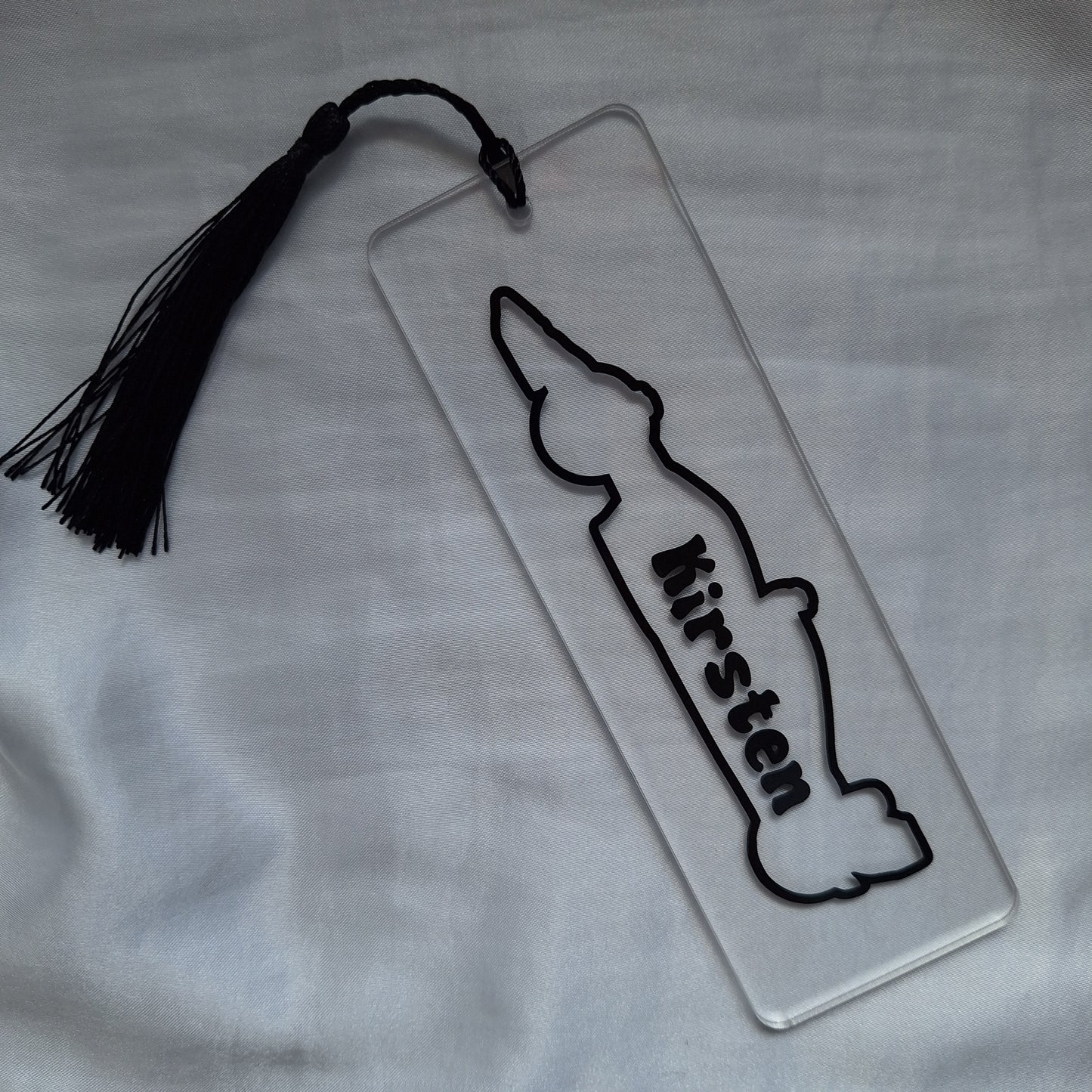 Personalised Acrylic Racing Car Outline Bookmark