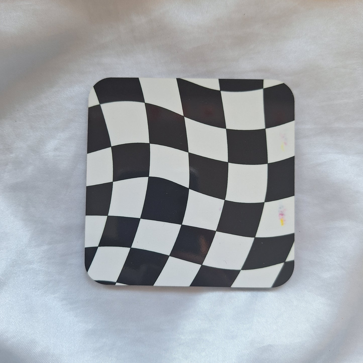 Oops Checkered Coaster