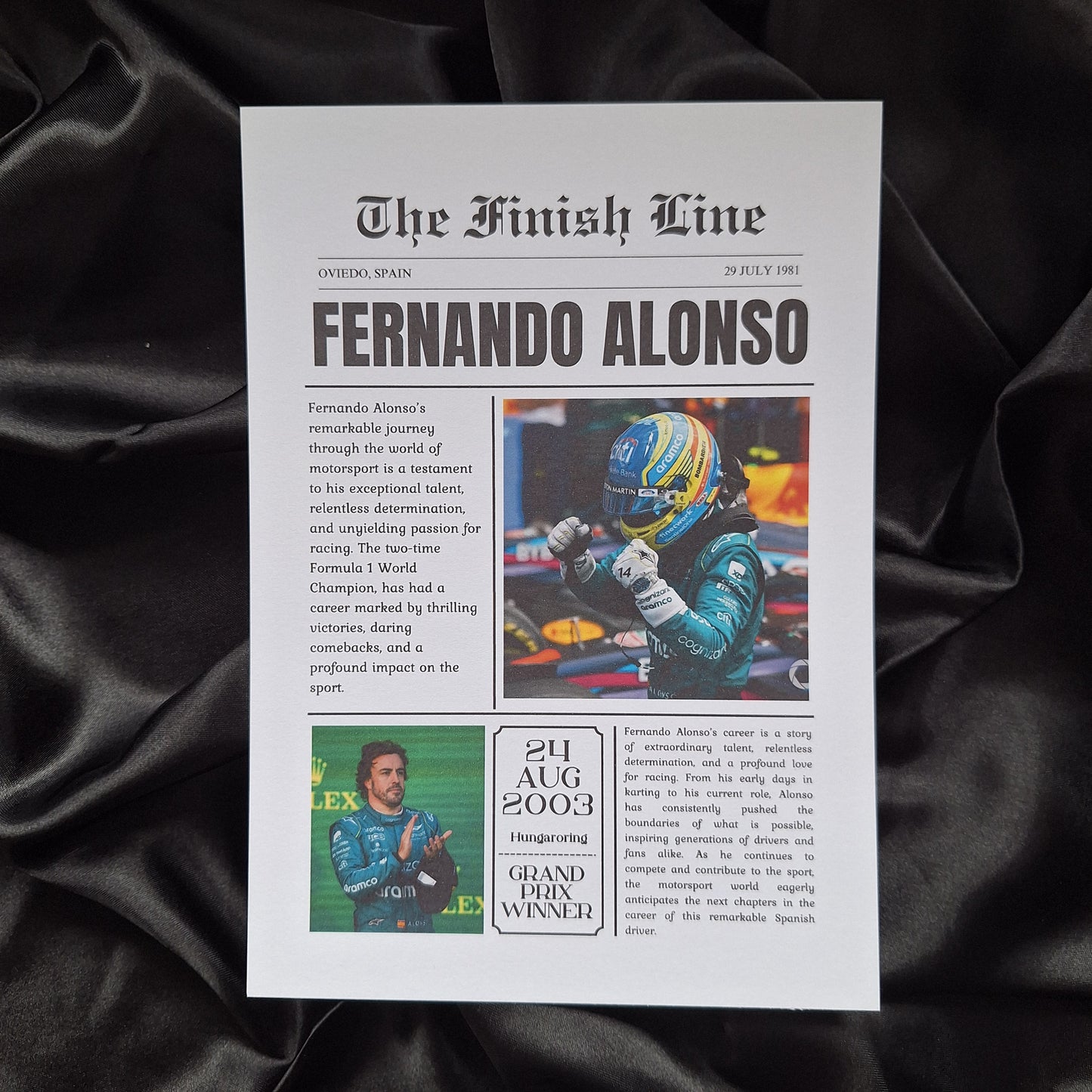 Fernando Alonso News Article Print