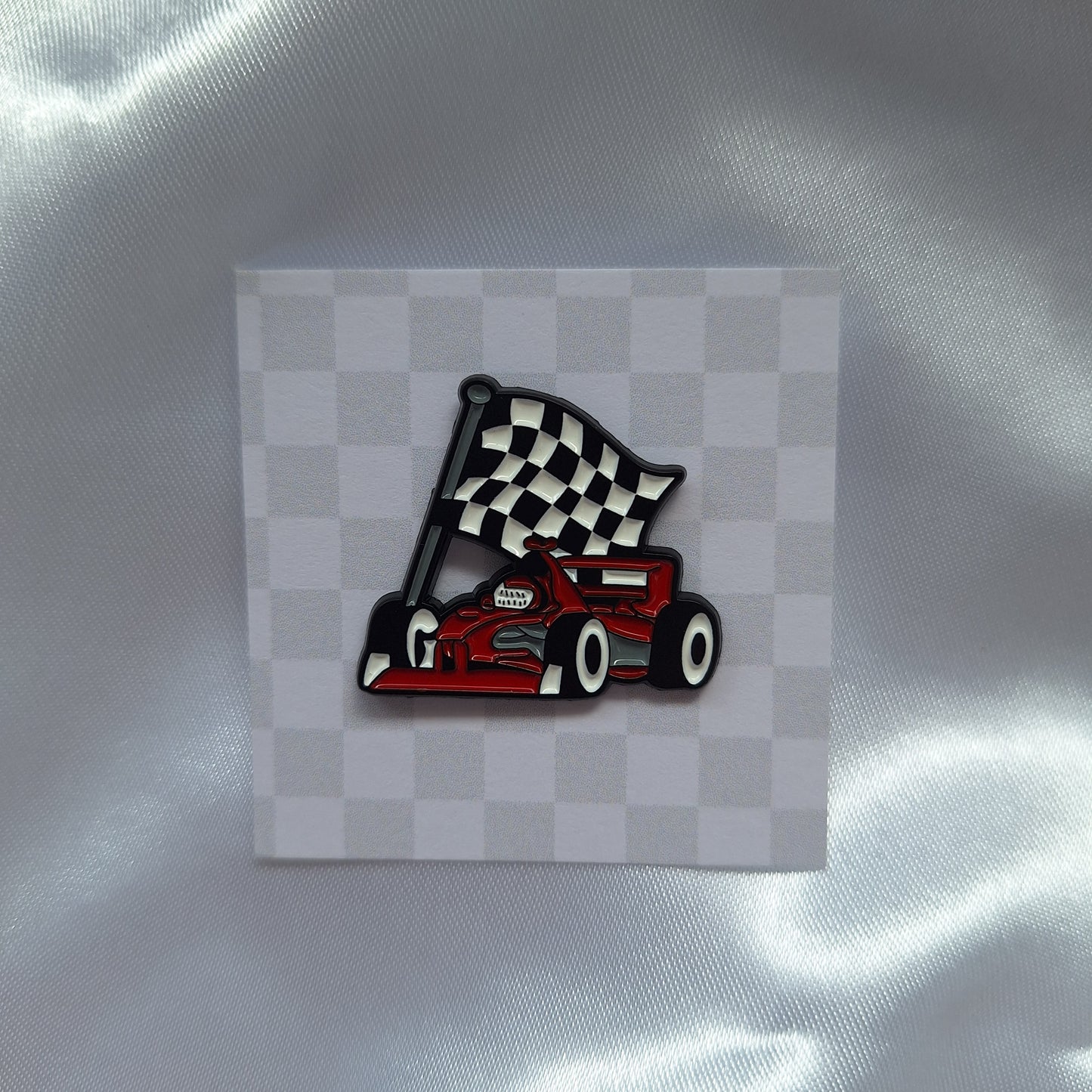 Racing Car Pin Badge