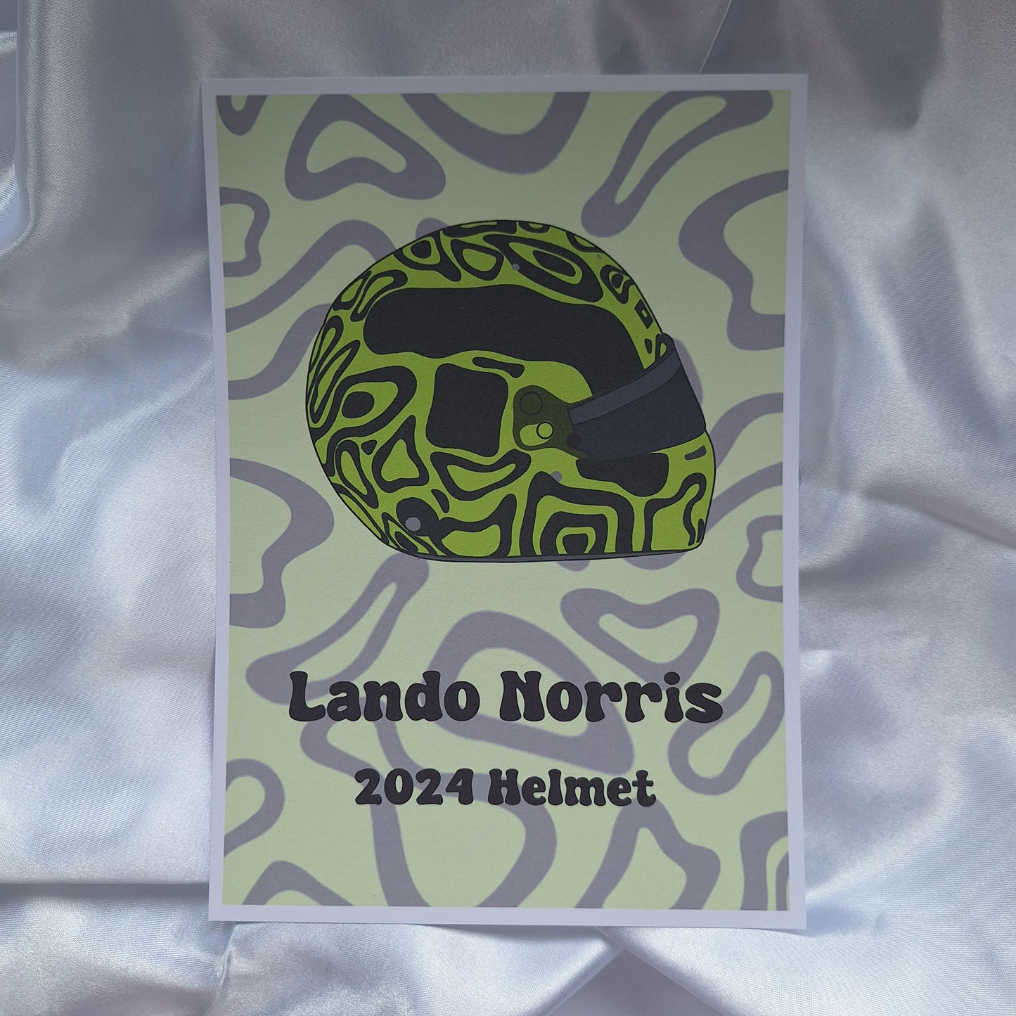 Lando Norris 2024 Helmet Print