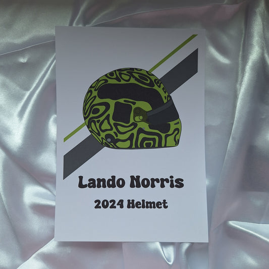 Lando Norris 2024 Helmet Print (Design 2)