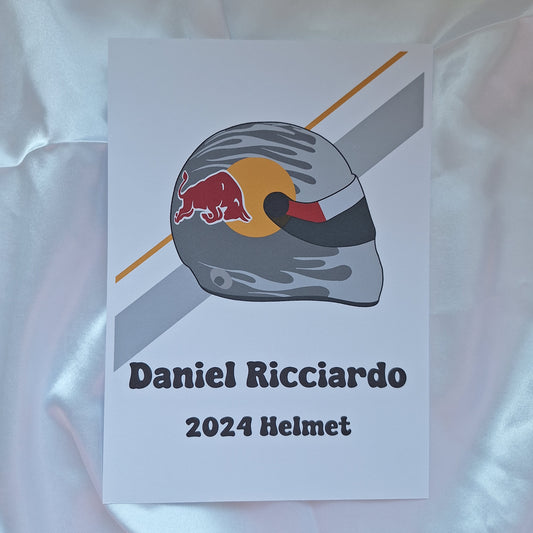 Daniel Ricciardo 2024 Helmet Print