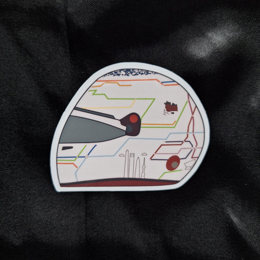 Zhou Guanyu Chinese GP 2024 Special Helmet Sticker