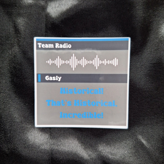 Pierre Gasly São Paulo Grand Prix Team Radio Sticker