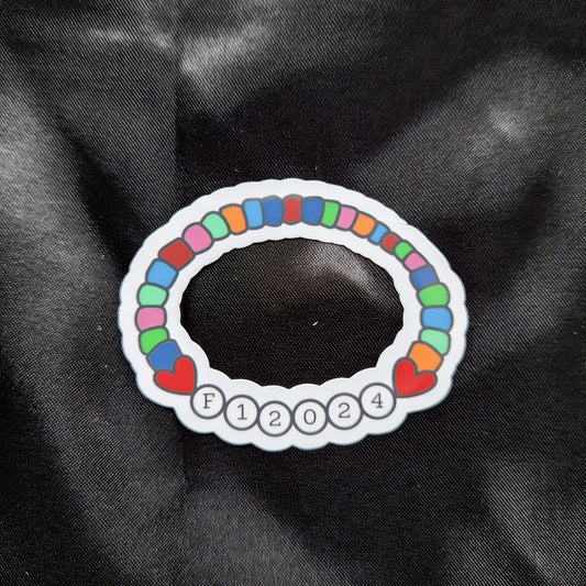 F1 2024 Friendship Bracelet Sticker