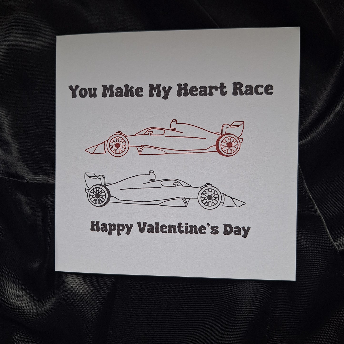 F1 Inspired Valentine's Day Card