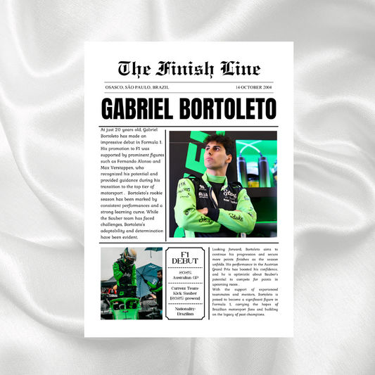 Gabriel Bortoleto News Article Print
