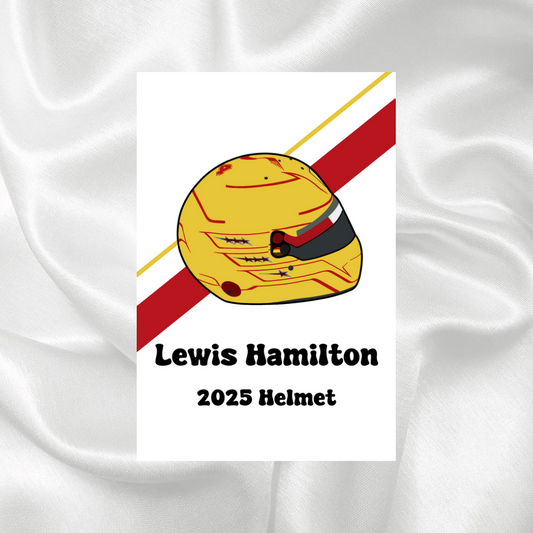 Lewis Hamilton 2025 Helmet Print