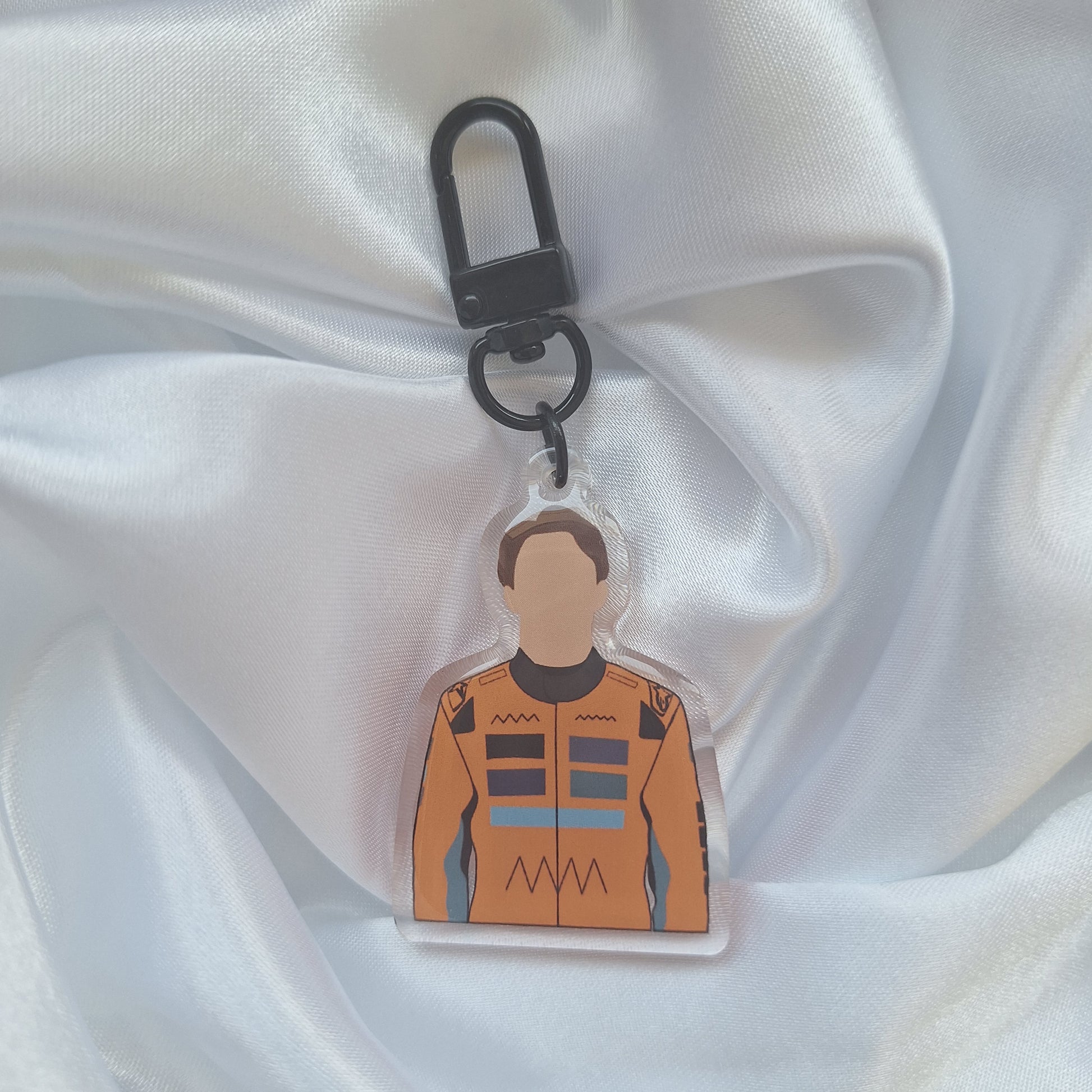 Acrylic Keychain with Oscar Piastri's 2025 Design