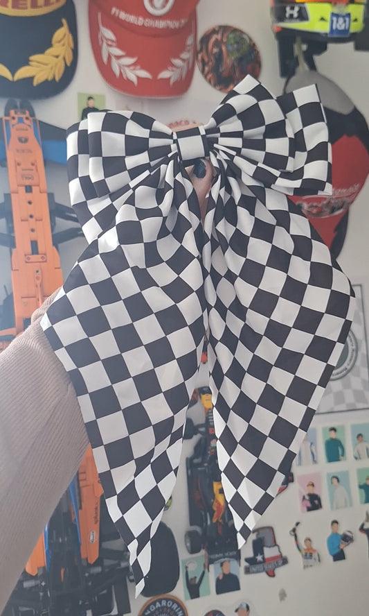 Checkard Hair Bow