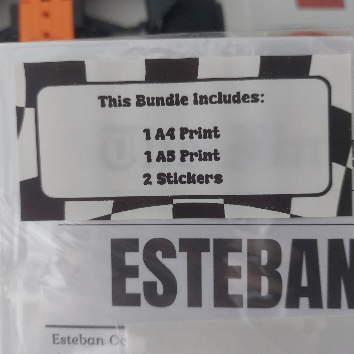 Esteban Ocon 2025 Print & Sticker Bundle