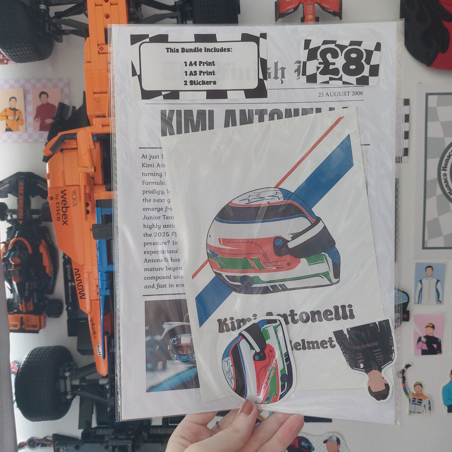 Kimi Antonelli 2025 Print & Sticker Bundle