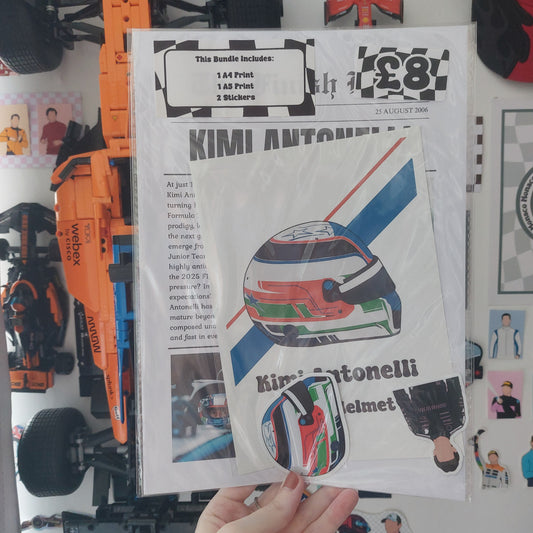 Kimi Antonelli 2025 Print & Sticker Bundle