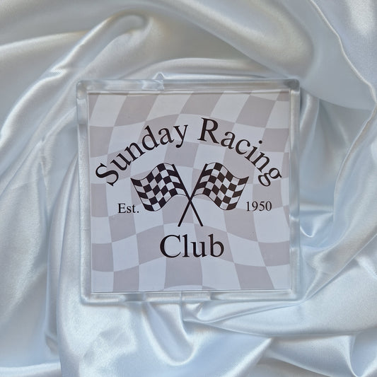 Sunday Racing Plastic Coaster