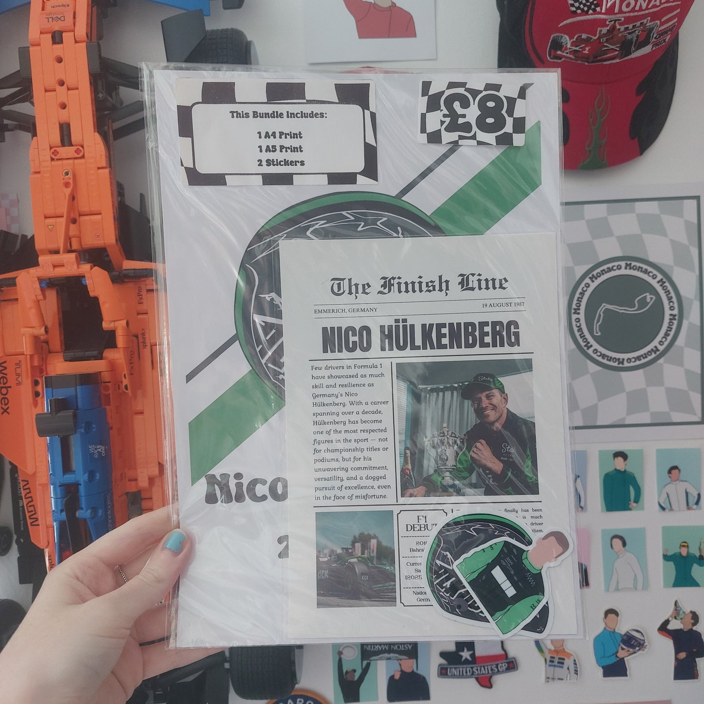 Nico Hulkenberg 2025 Print & Sticker Bundle