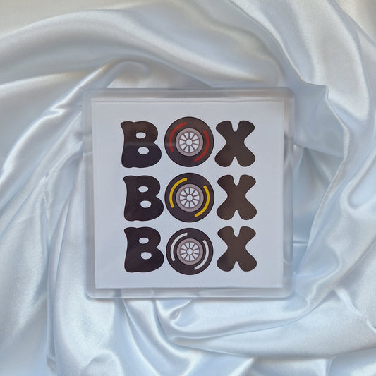 Box Box Box Plastic Coaster
