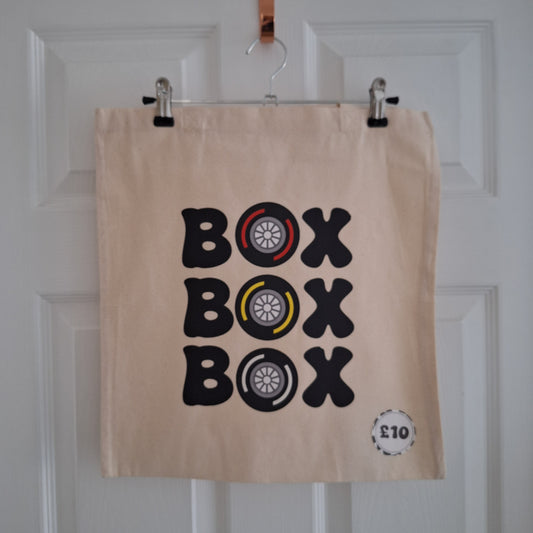 Box Box Box Canvas Tote Bag