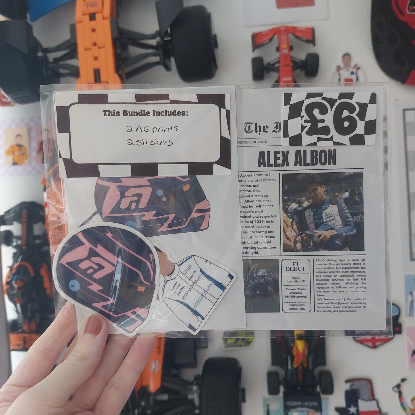 Alex Albon 2025 Prints & Stickers Bundle