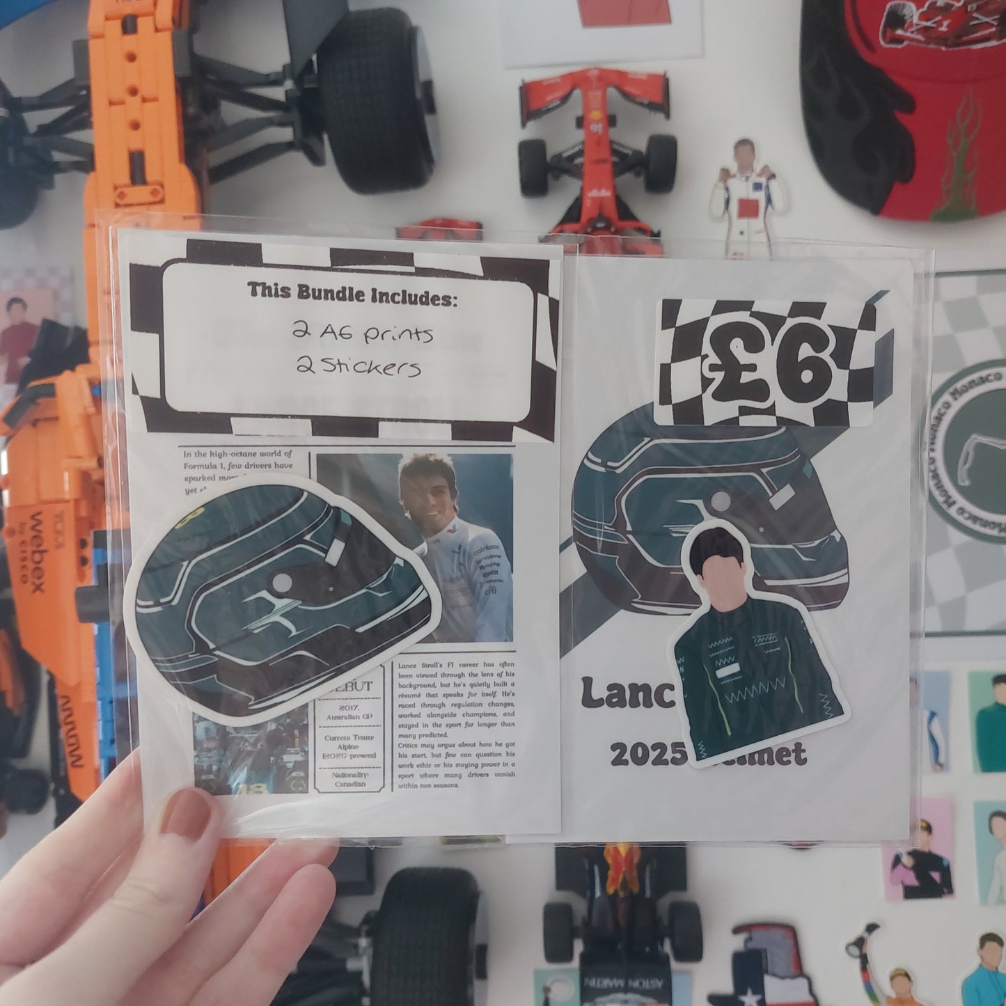 Lance Stroll 2025 Prints & Stickers Bundle