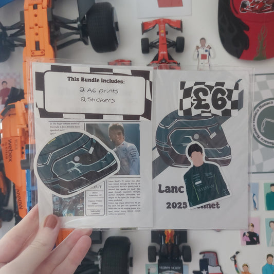 Lance Stroll 2025 Prints & Stickers Bundle
