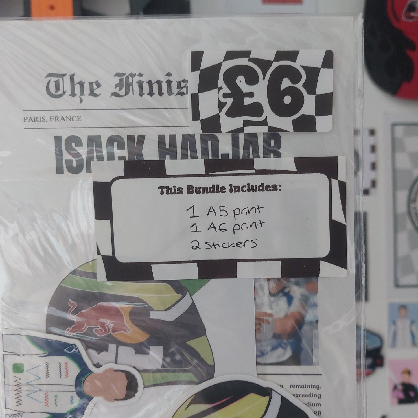 Isack Hadjar 2025 Print & Stickers