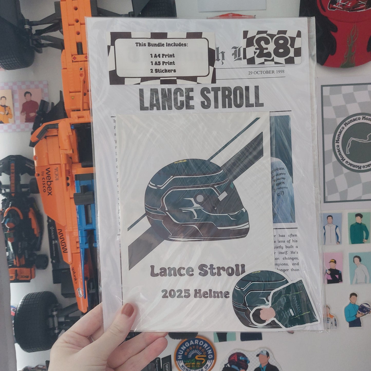 Lance Stroll 2025 Print & Sticker Bundle