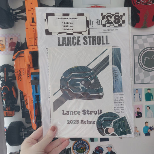 Lance Stroll 2025 Print & Sticker Bundle