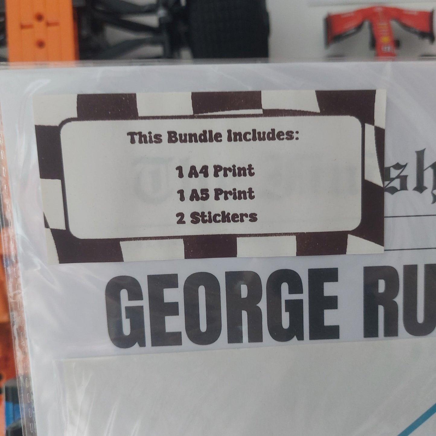 George Russell 2025 Print & Sticker Bundle