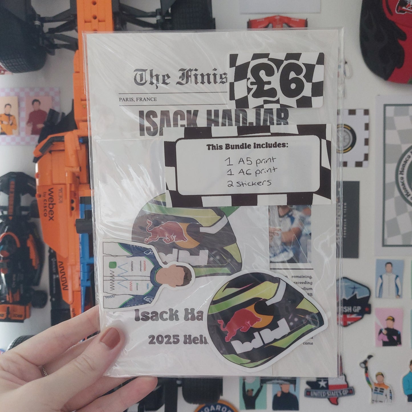 Isack Hadjar 2025 Print & Stickers