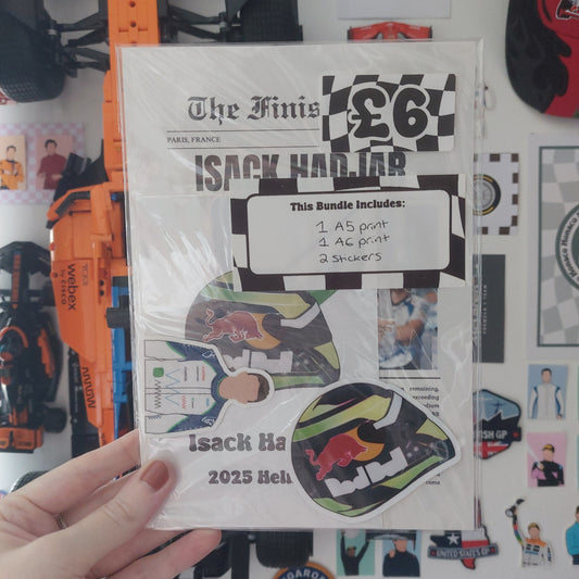 Isack Hadjar 2025 Print & Stickers