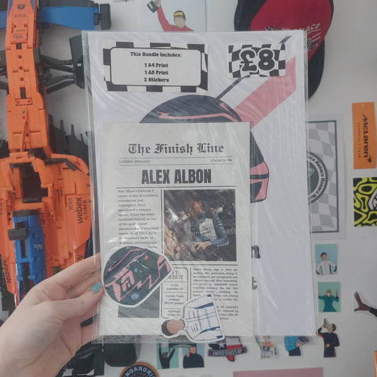 Alex Albon 2025 Print & Sticker Bundle
