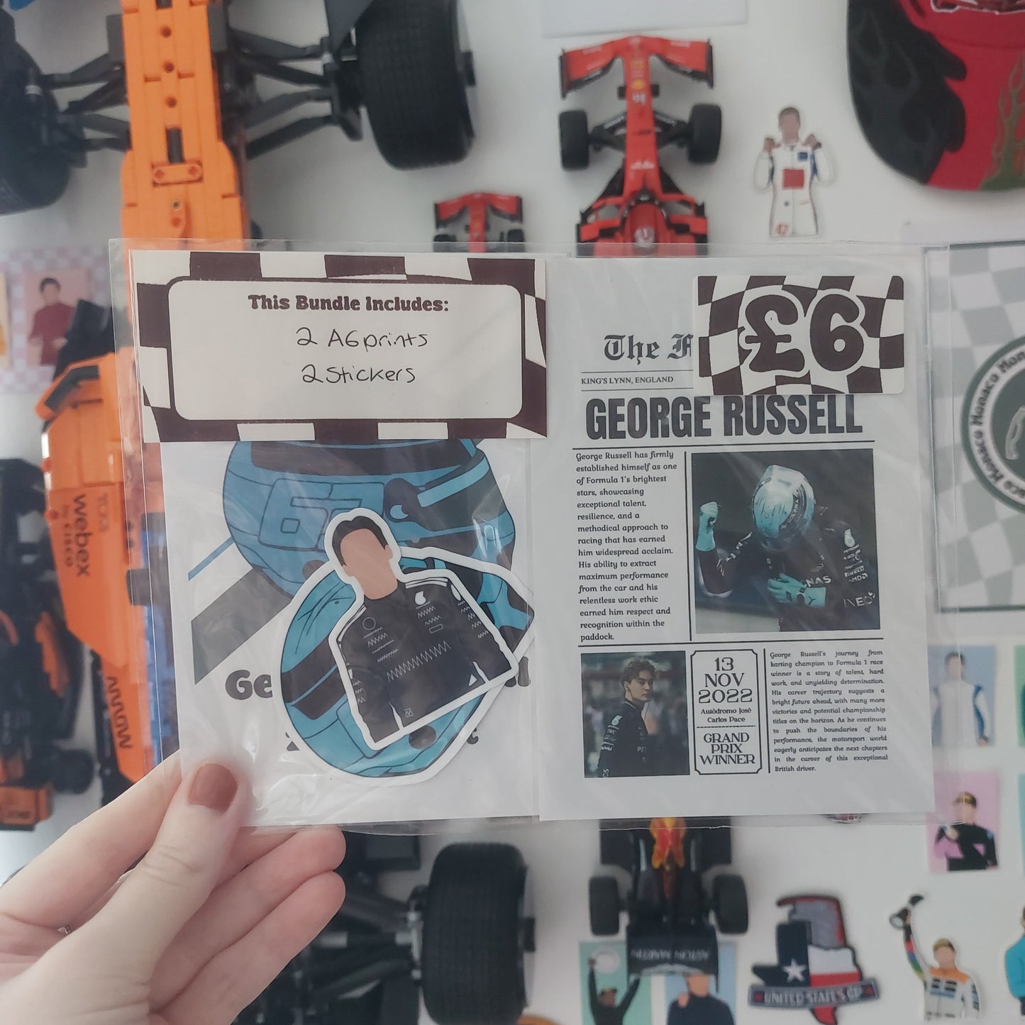 George Russell 2025 Prints & Stickers Bundle